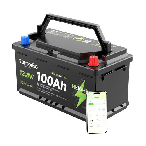 12V 100Ah Underfloor Bluetooth LiFePO4 Battery