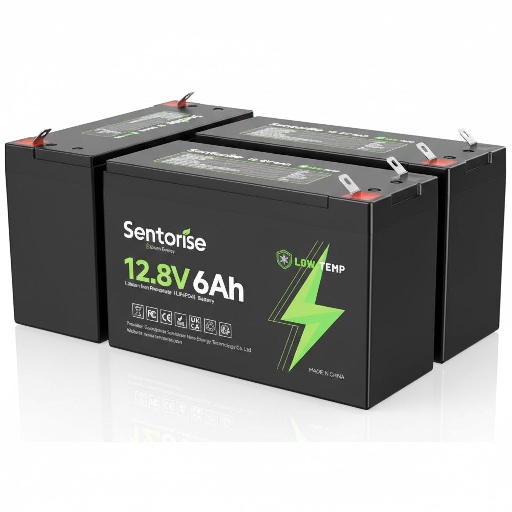 12V 6Ah LiFePO₄ Ultra-Compact Battery - Lightweight Portable Power