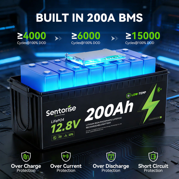 12V 200Ah Standard Bluetooth LiFePO4 Battery