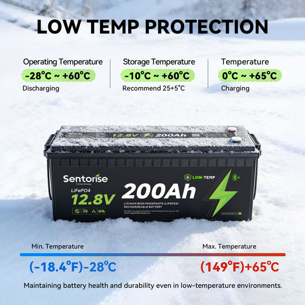12V 200Ah Standard Bluetooth LiFePO4 Battery