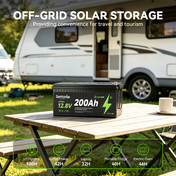 12V 200Ah Standard Bluetooth LiFePO4 Battery