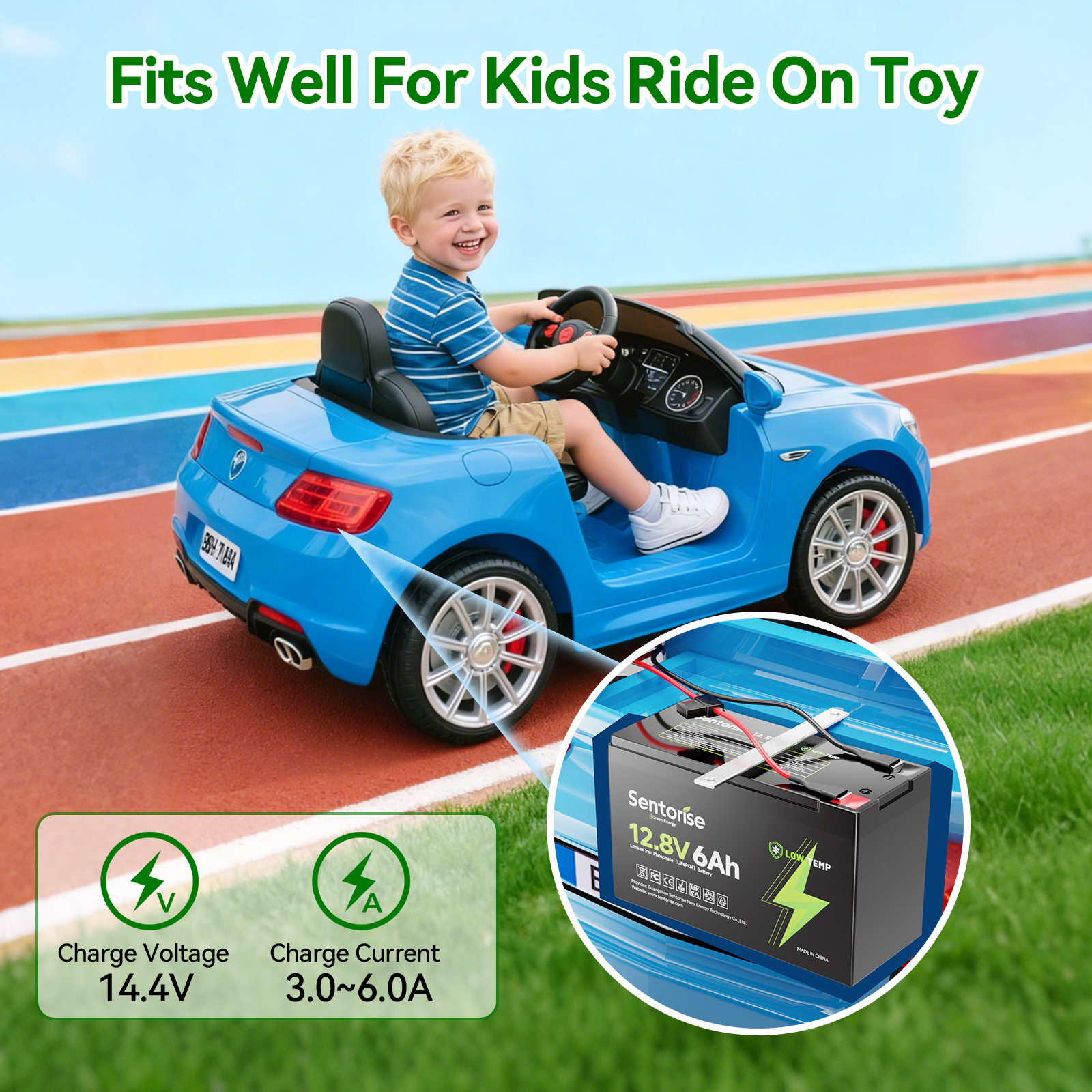 12V 6Ah LiFePO₄ Ultra-Compact Battery - Lightweight Portable Power