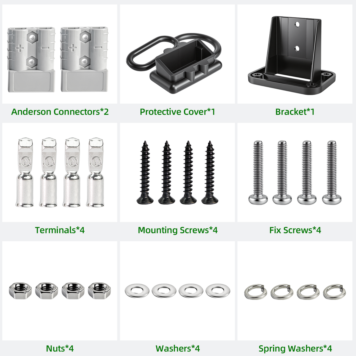50A Battery Quick Connect Kit with Anderson-Style Plug
