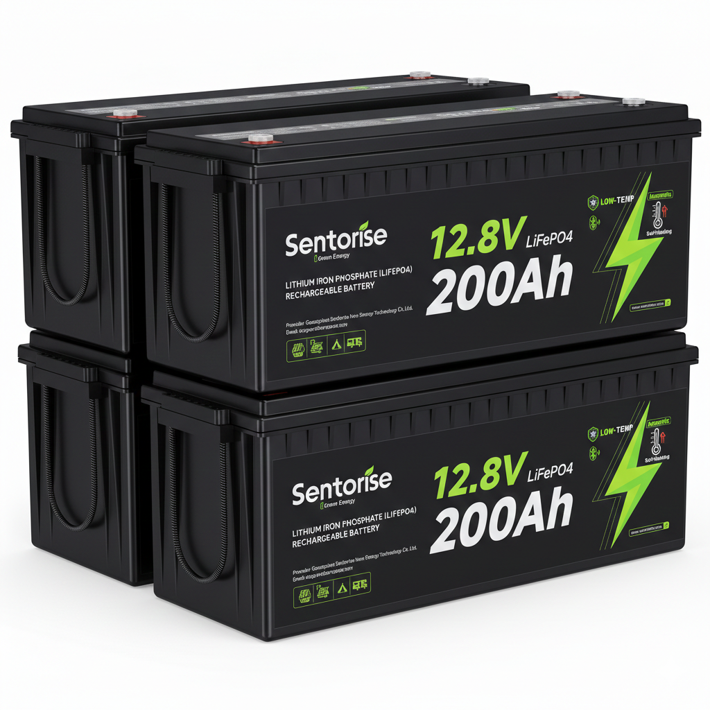 12V 200Ah LiFePO4 Batterie, beheizt, 2560Wh, IP65, Bluetooth