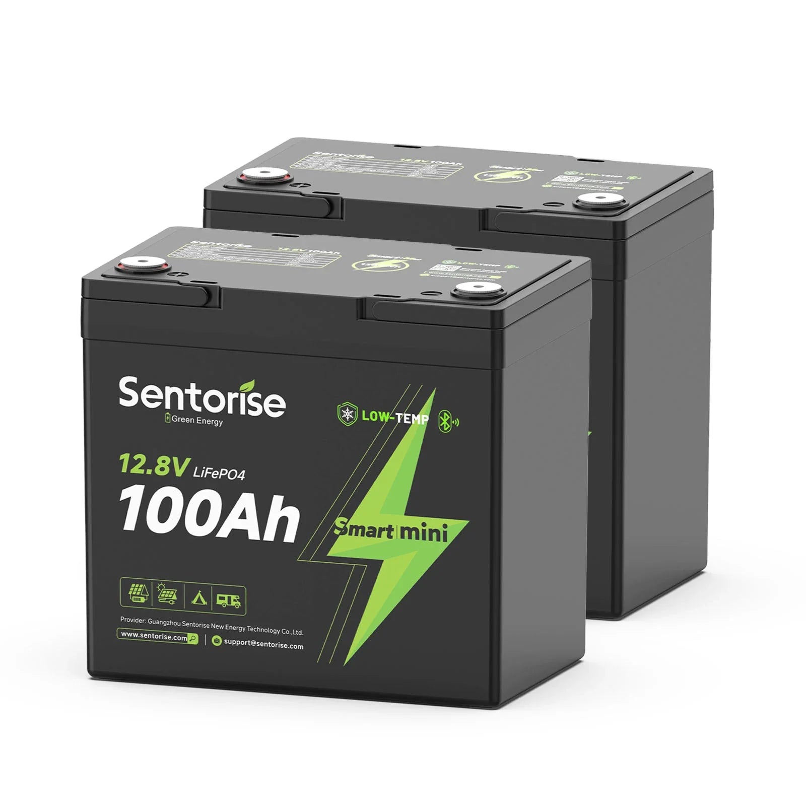 Sentorise 12V 100Ah SuperMini Bluetooth LiFePO4 Battery alternative product view